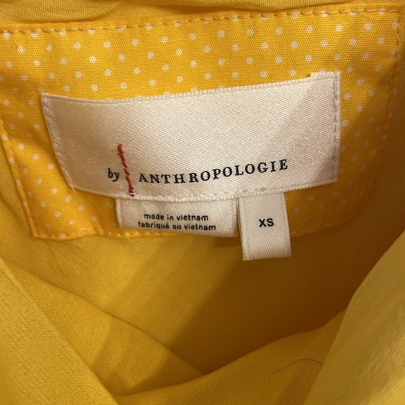 Anthropologie Elyse Bias Slip Dress Canary/Yellow Size XS - Picture 6 of 10